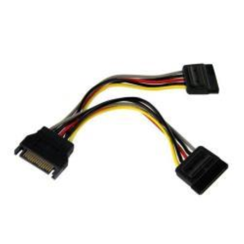 StarTech.com Cavo di alimentazione SATA - Cavo Sdoppiatore Y di Alimentazione SATA - Connettore alimentazione splitter SATA M/F da 15 cm - Power splitter - alimentazione SATA (M) a alimentazione SATA (F) - 15.2 cm - per P/N: BRACKET125PT, BRACKET125PTP, B